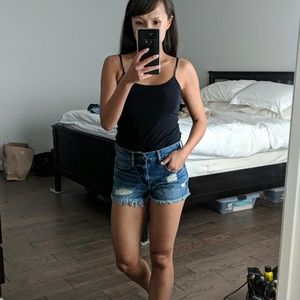 NWOT Bullhead High Rise Denim Shorts Size 24